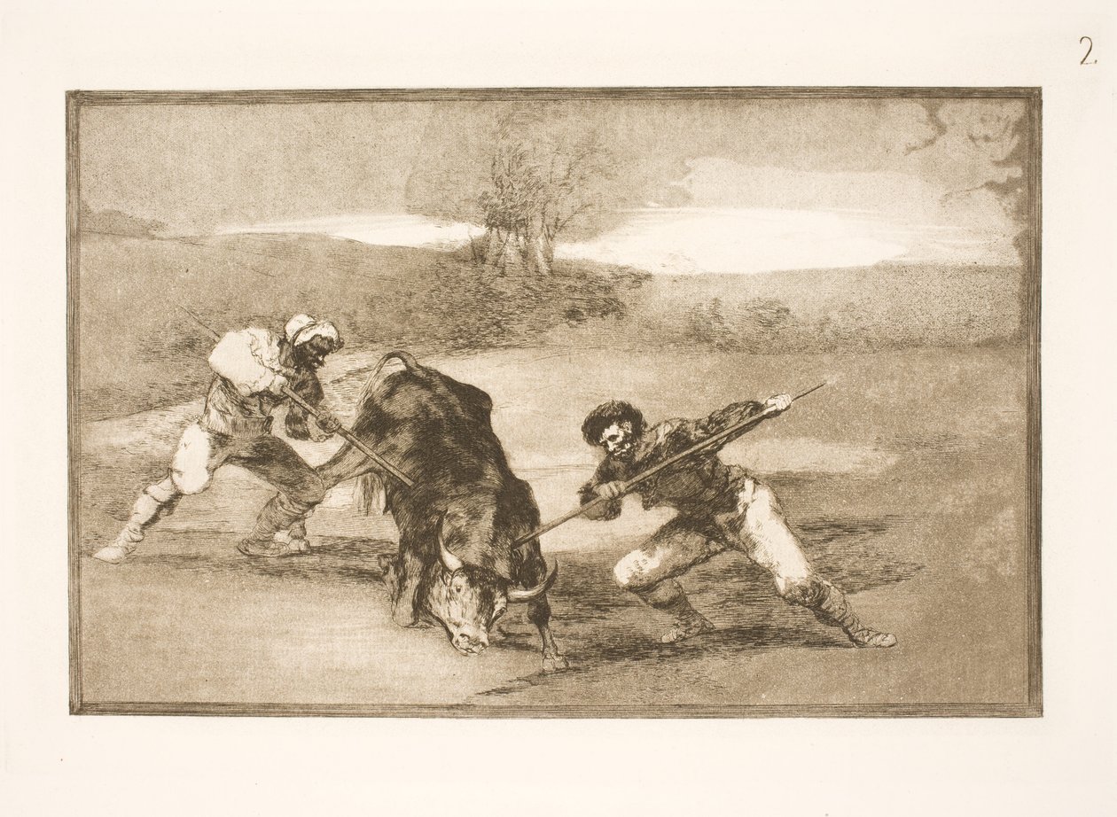 Další způsob, jak lovit pěšky od Francisco de Goya