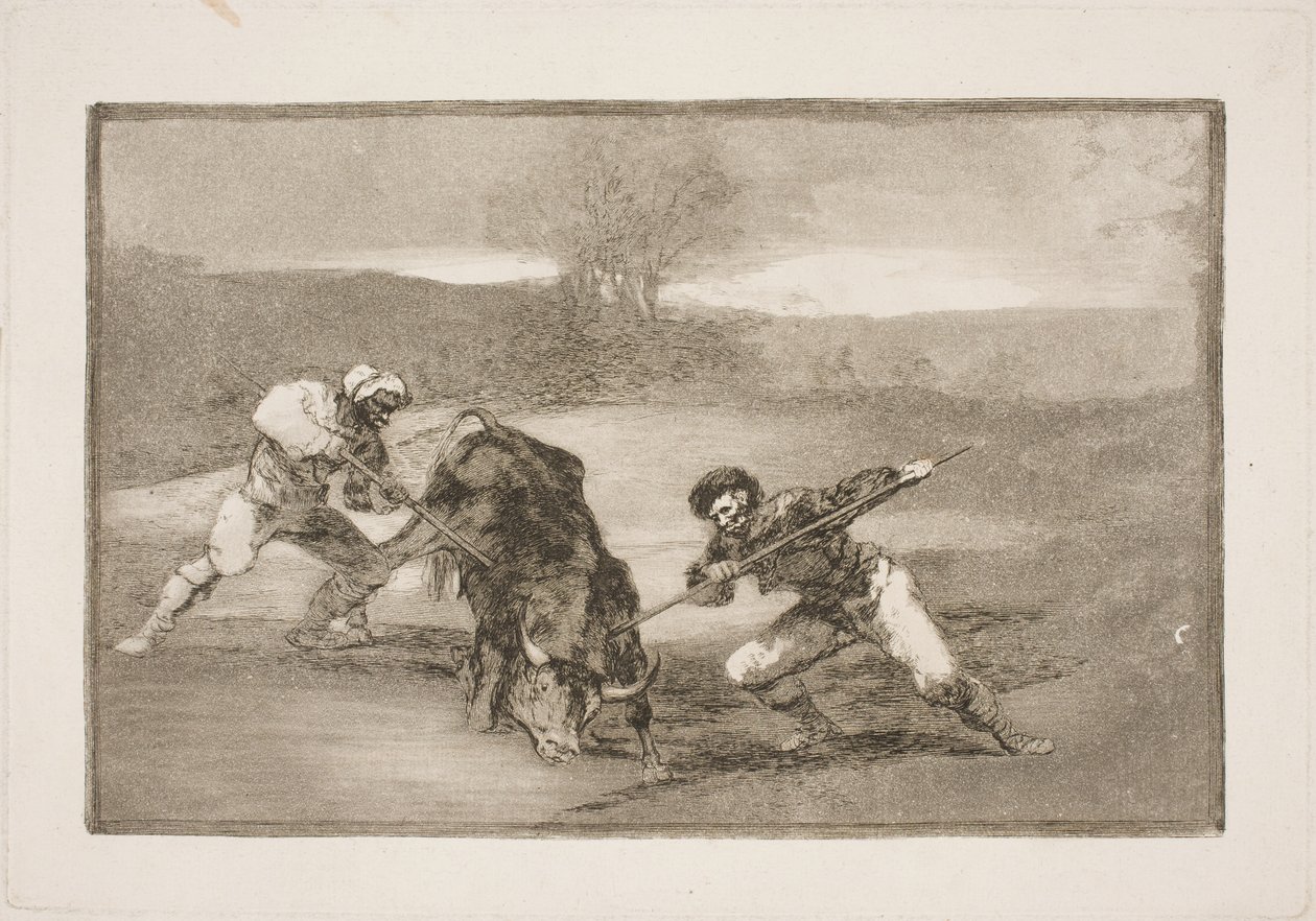 Další způsob, jak lovit pěšky od Francisco de Goya