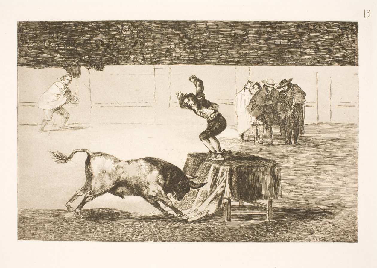 Další bláznivý čin (od Martincha) ve stejné aréně (v Zaragoze) od Francisco de Goya