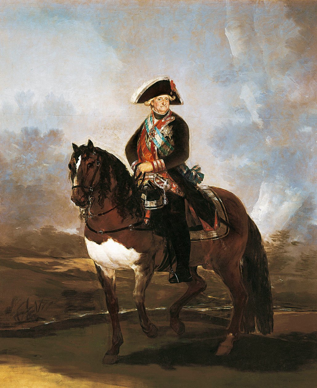 Jezdecký portrét krále Karla IV od Francisco de Goya