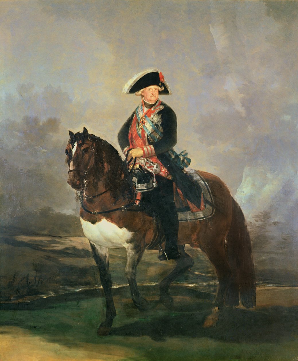 Jezdecký portrét krále Carlose IV., 1800-1801 od Francisco de Goya