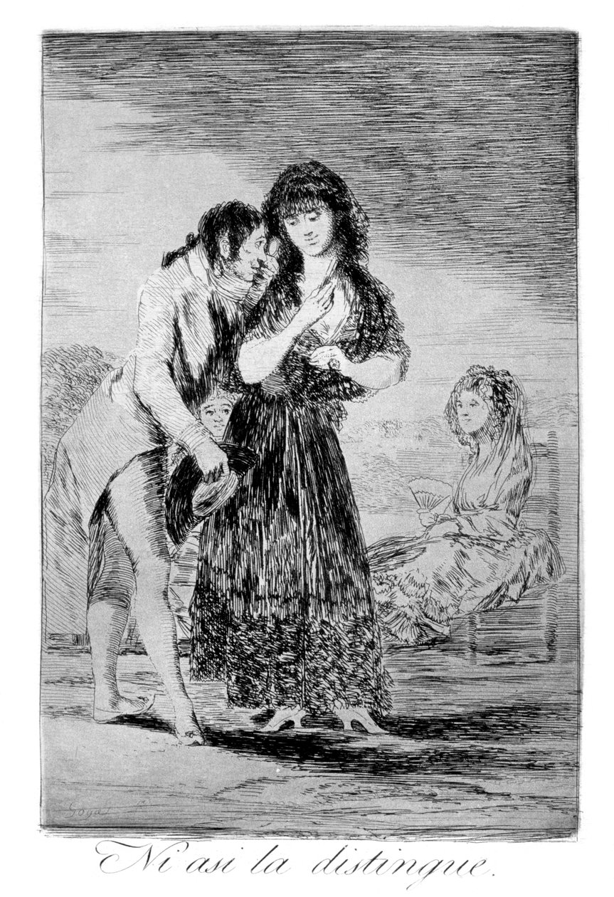 I tak ji nemůže rozeznat, 1799 od Francisco de Goya