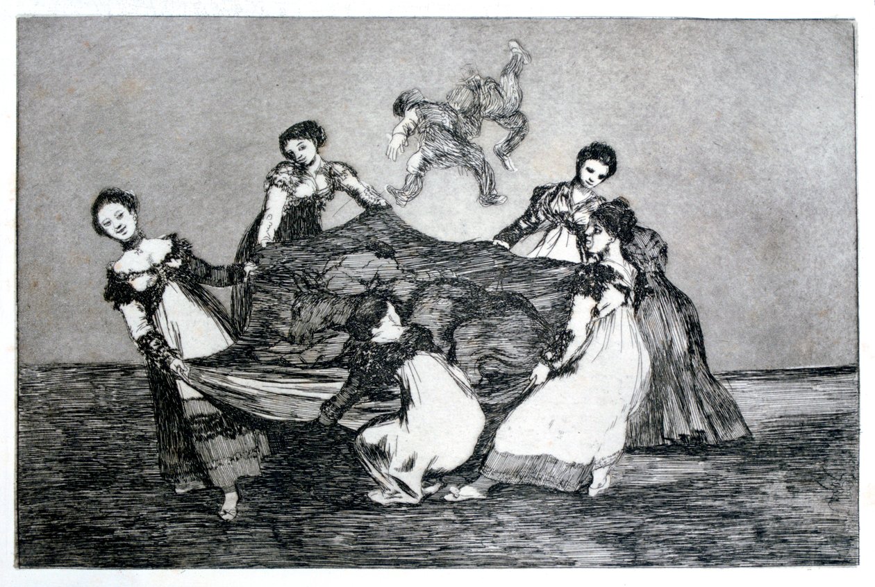 Žena Riddle, 1819-1823 od Francisco de Goya