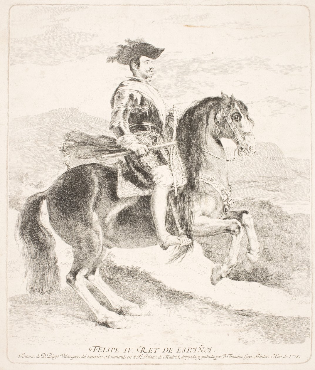 Filip IV., španělský král, na koni od Francisco de Goya