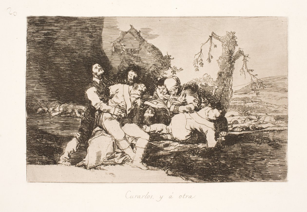 Spojuje ho a pak s dalším (20) od Francisco de Goya