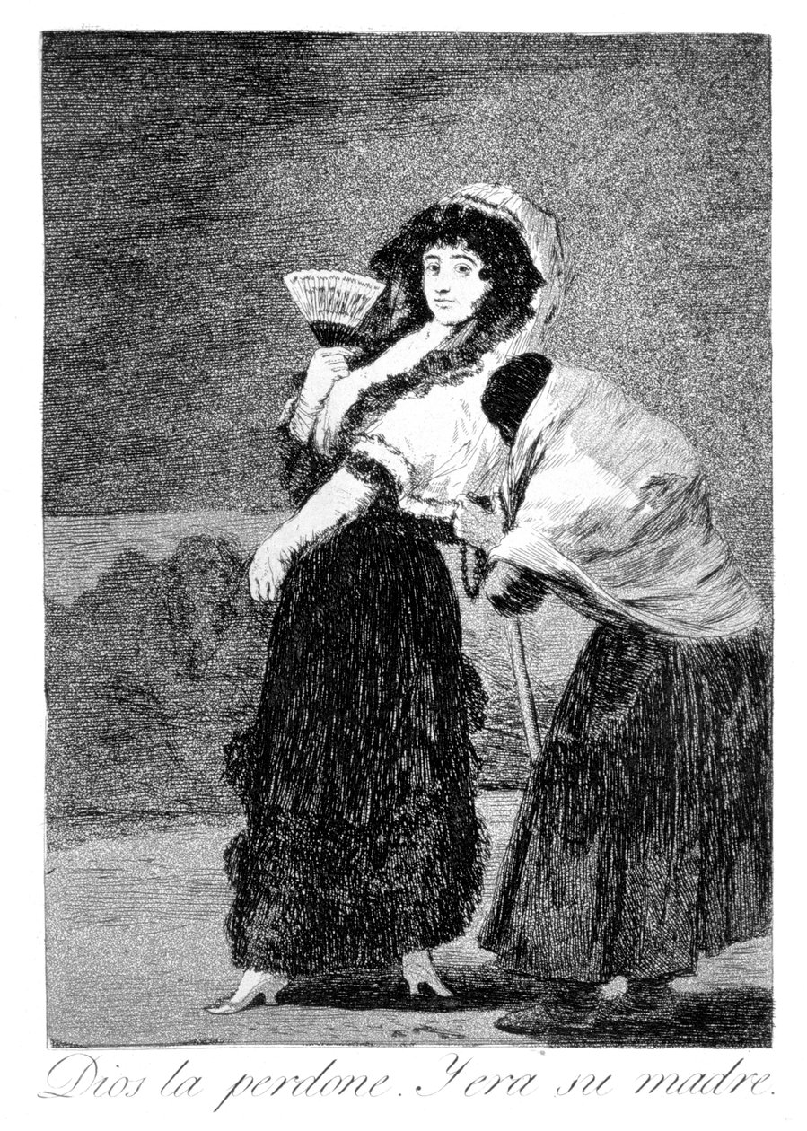 Bůh jí odpusť a byla to její matka, 1799 od Francisco de Goya