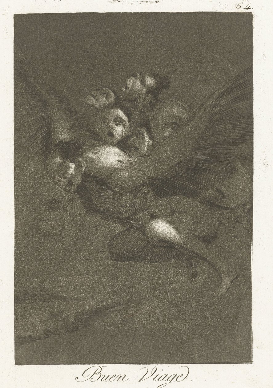 goede králové Dobrá cesta (název na objektu) Los Caprichos (název série) od Francisco de Goya