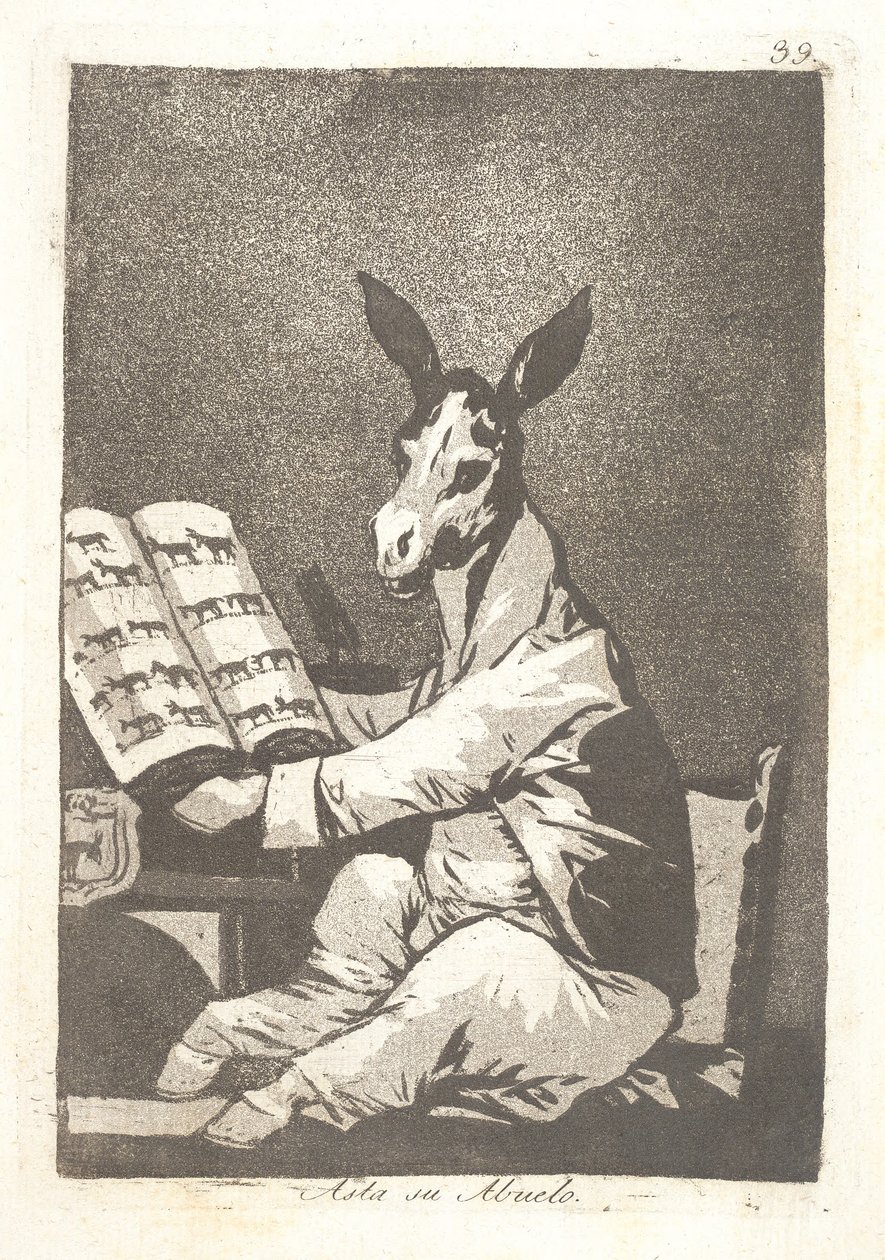 Jeho předci od Francisco de Goya