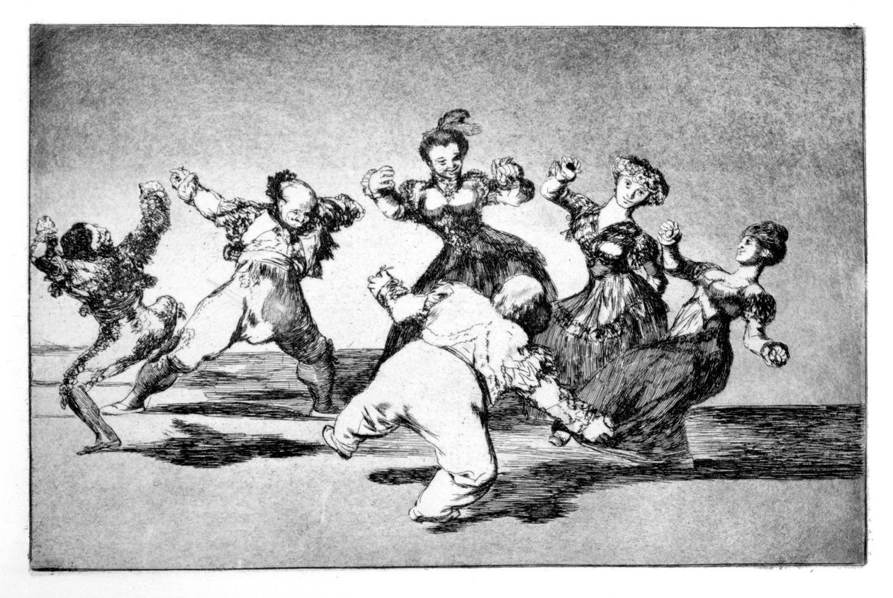 Happy fantasy, 1819-1823 od Francisco de Goya