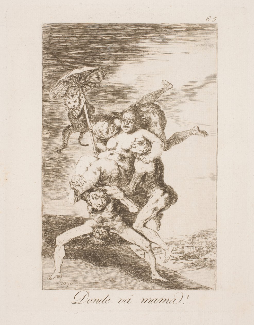 kam jde máma? od Francisco de Goya