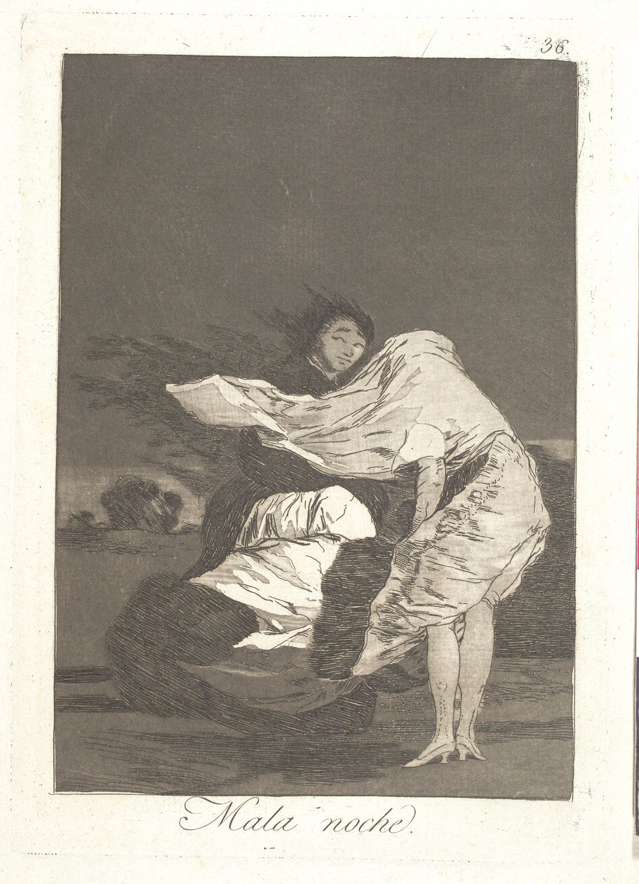 V temné noci od Francisco de Goya