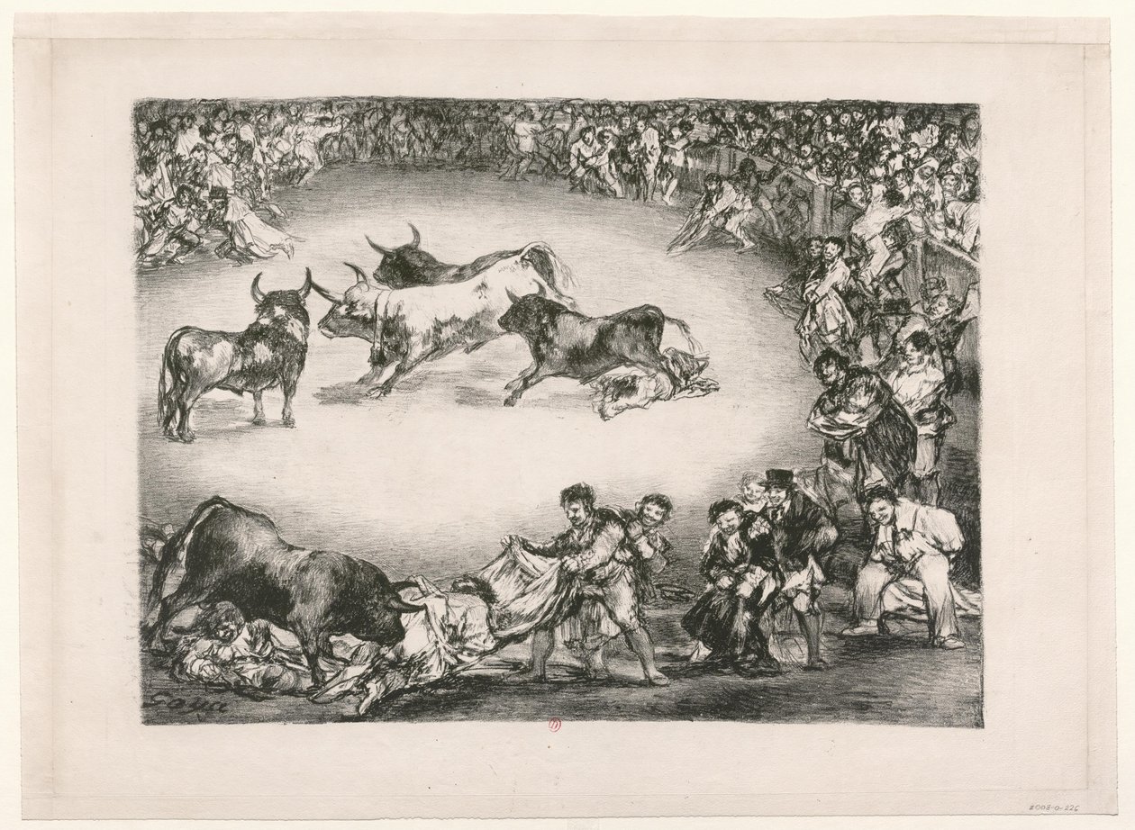 Býci z Bordeaux: Španělská zábava od Francisco de Goya