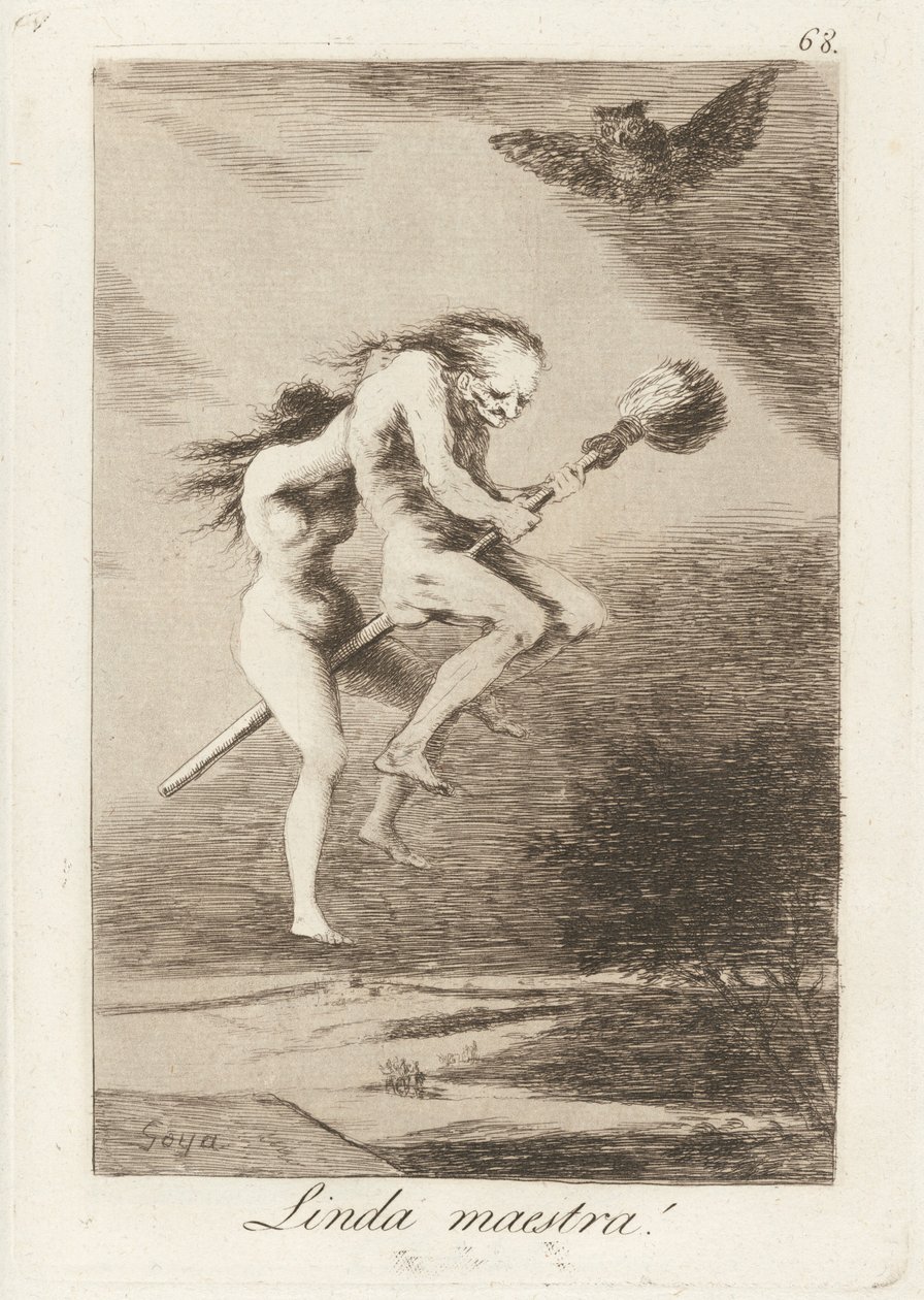 Linda maestra! (Krásná učitelka!) od Francisco de Goya