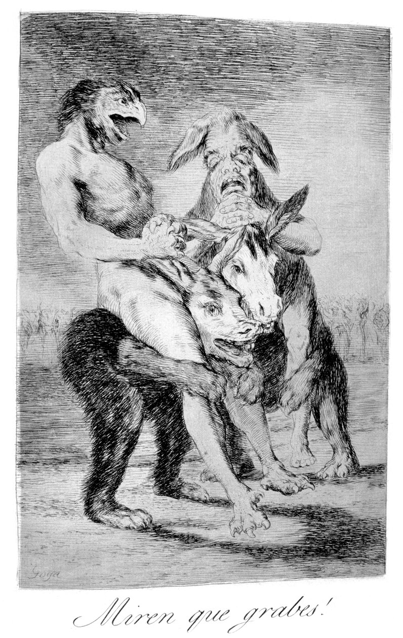 Podívejte se, jak jsou slavnostní!, 1799 od Francisco de Goya