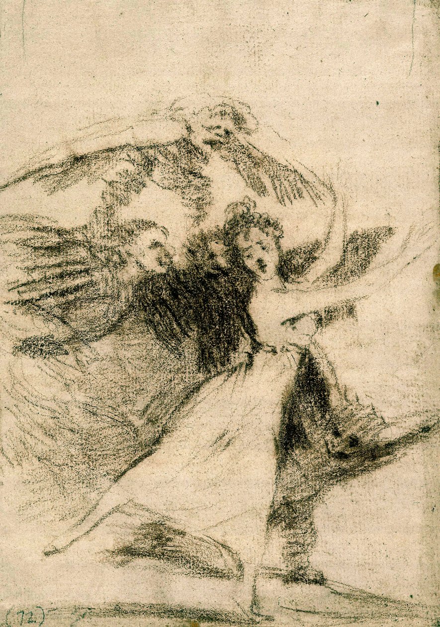 "Los Caprichos": Neunikneš (No te escaparàs) od Francisco de Goya