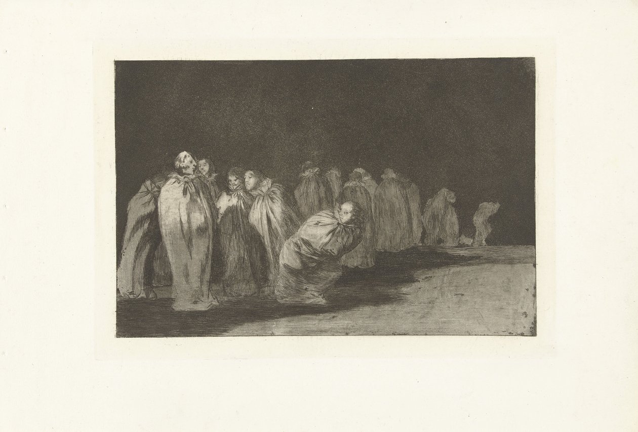 Muži v kapsách Los Ensacados Los Disparates (The follies) (název série) Los Proverbios (The Proverbs) (název série) od Francisco de Goya