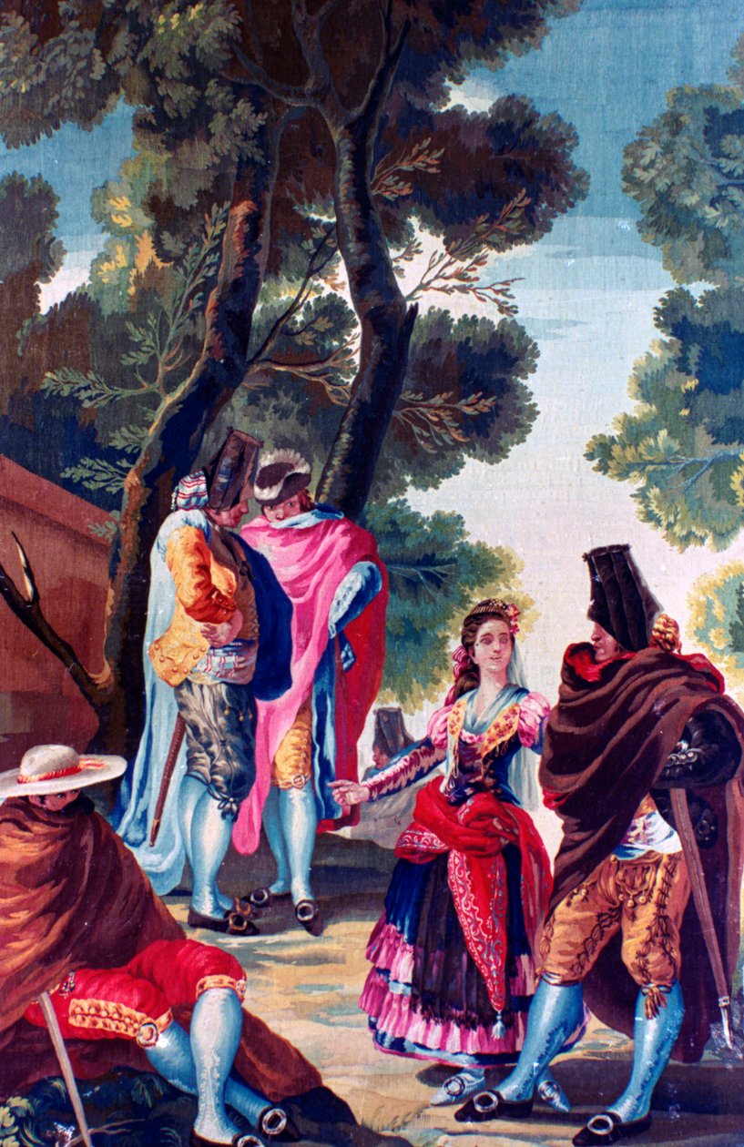 Muži se skrytou tváří, c1760-1820 od Francisco de Goya
