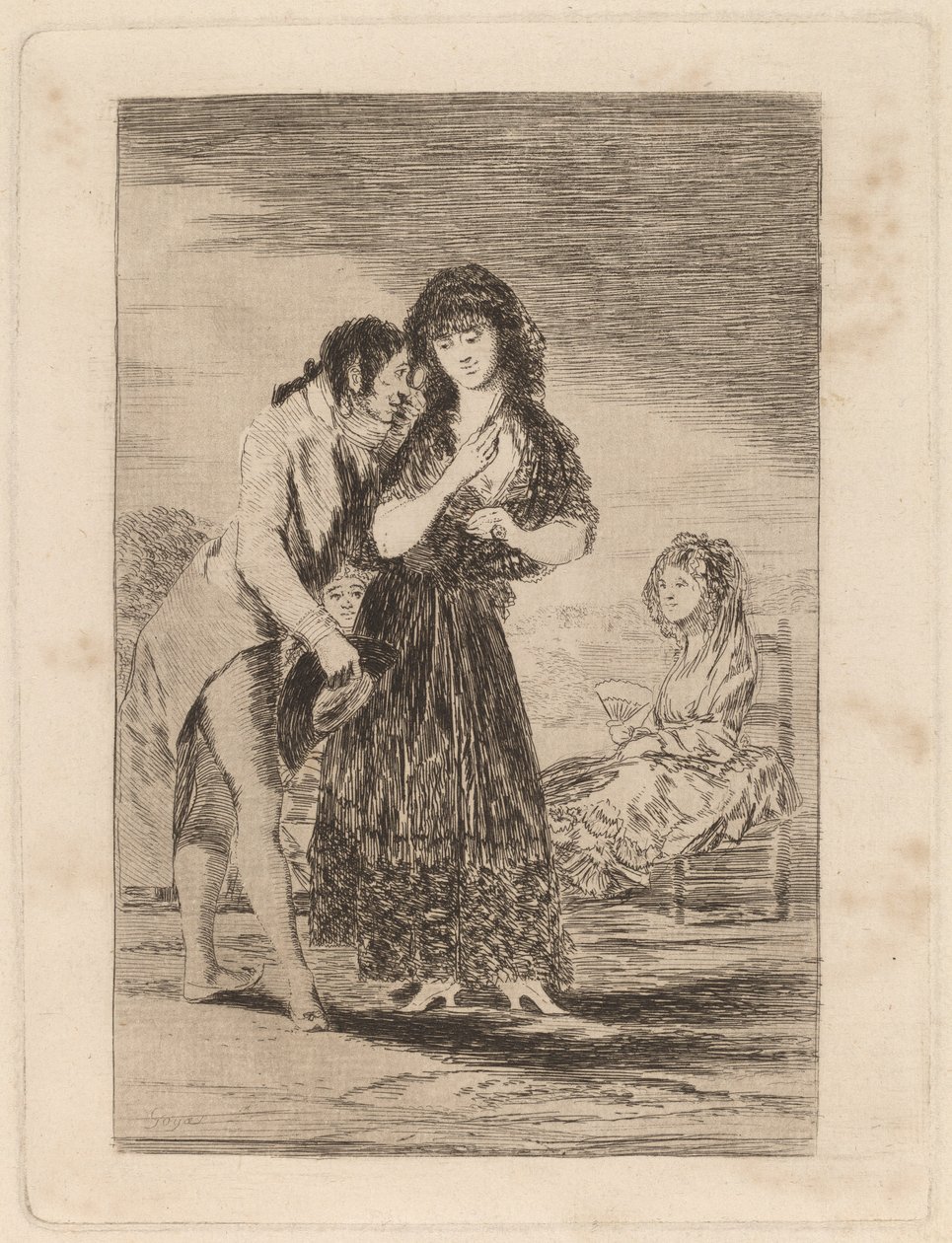 Ni asi la distingue (Ani tak ji nemůže vysvobodit) od Francisco de Goya