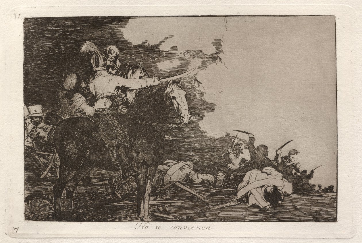 No se convienen (Nesouhlasí) od Francisco de Goya