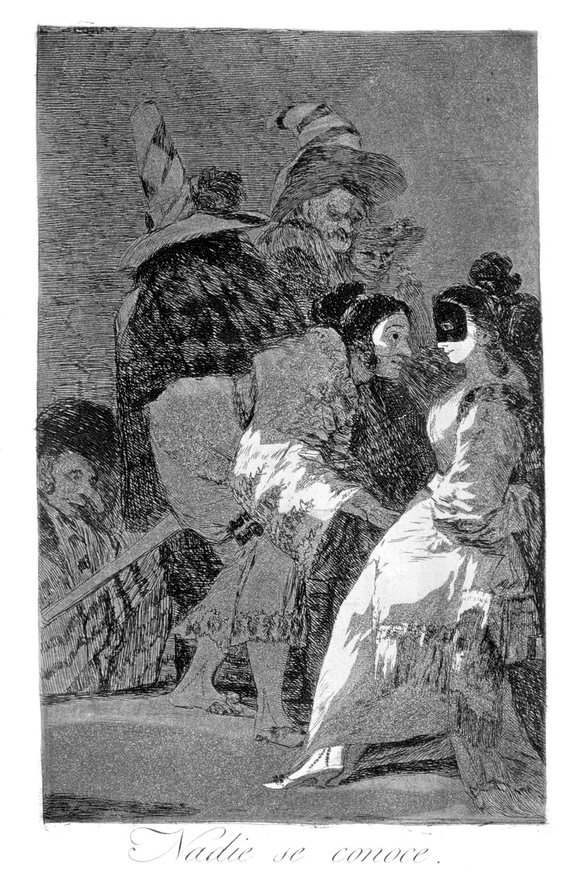 Nikdo se nezná, 1799 od Francisco de Goya