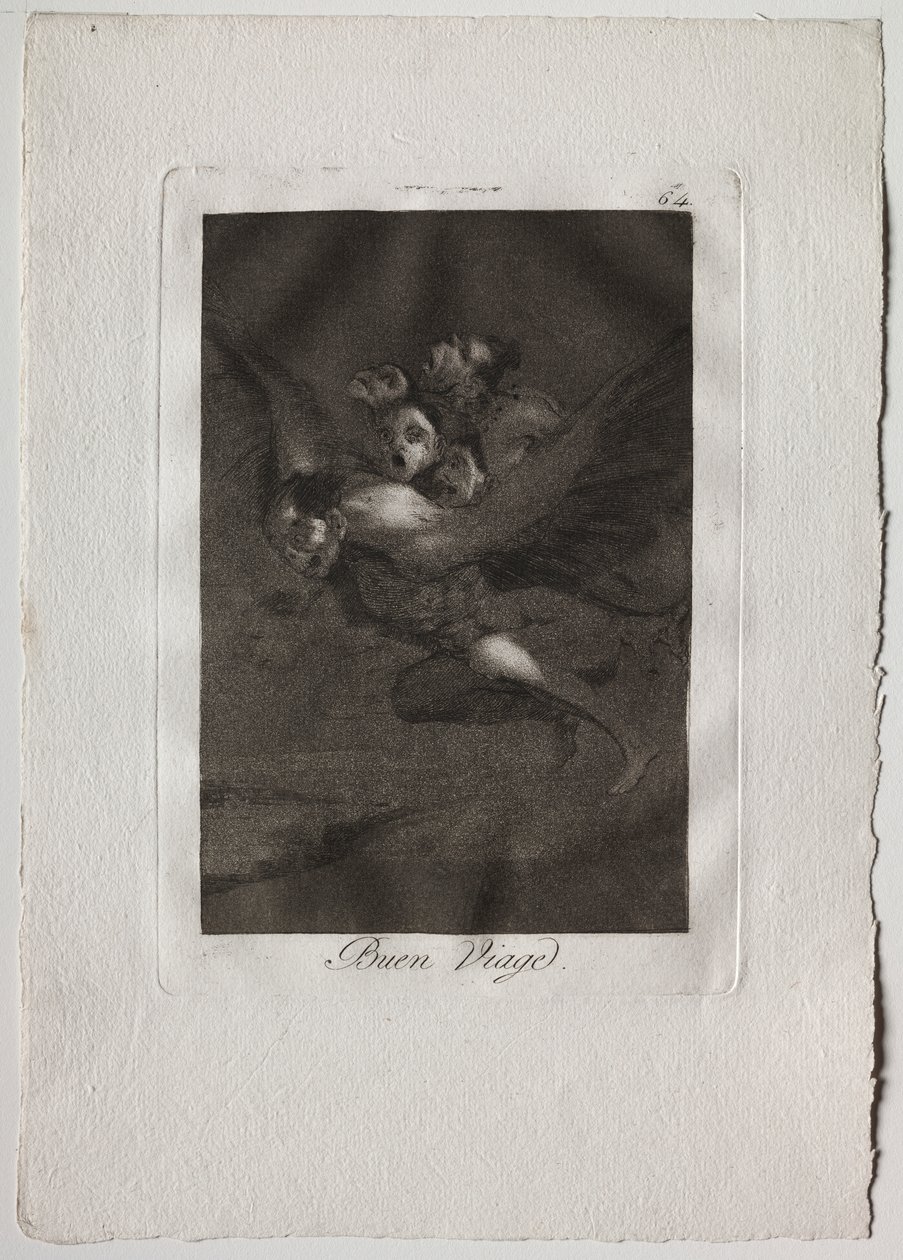 Osmdesát Caprices: Bon Voyage od Francisco de Goya