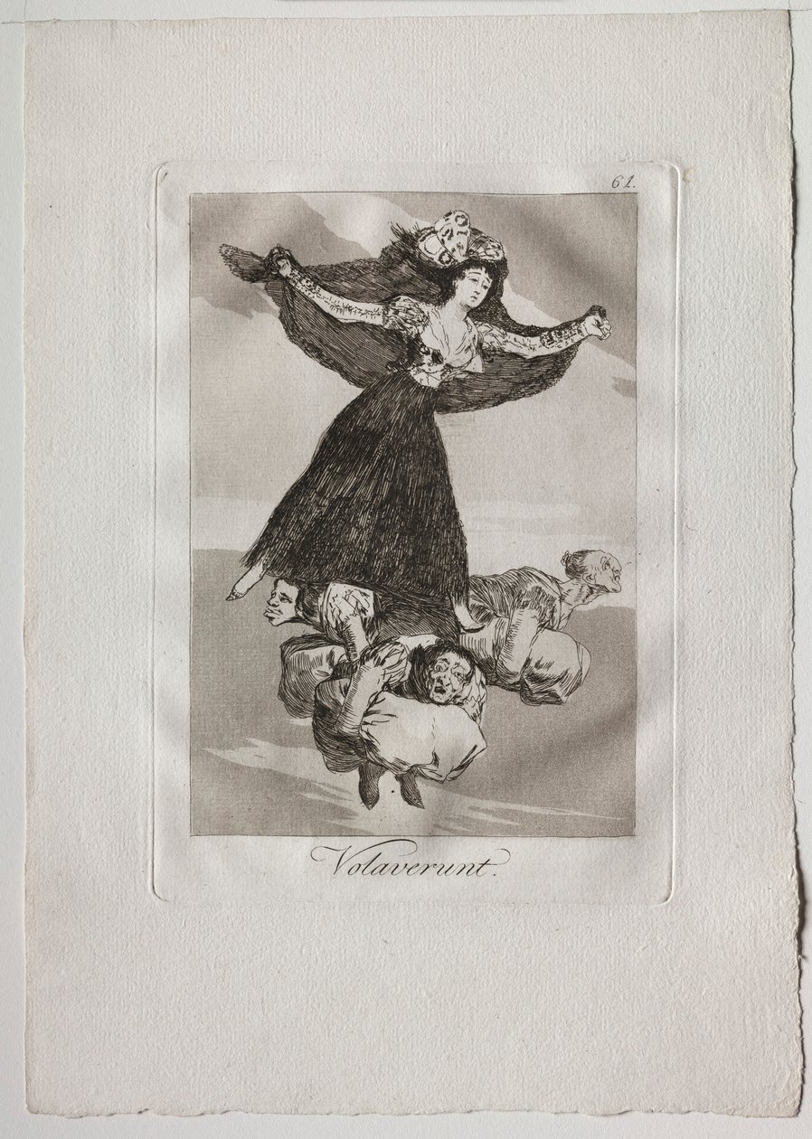 Ochenta Caprichos: Volaverunt, 1793-1798. od Francisco de Goya