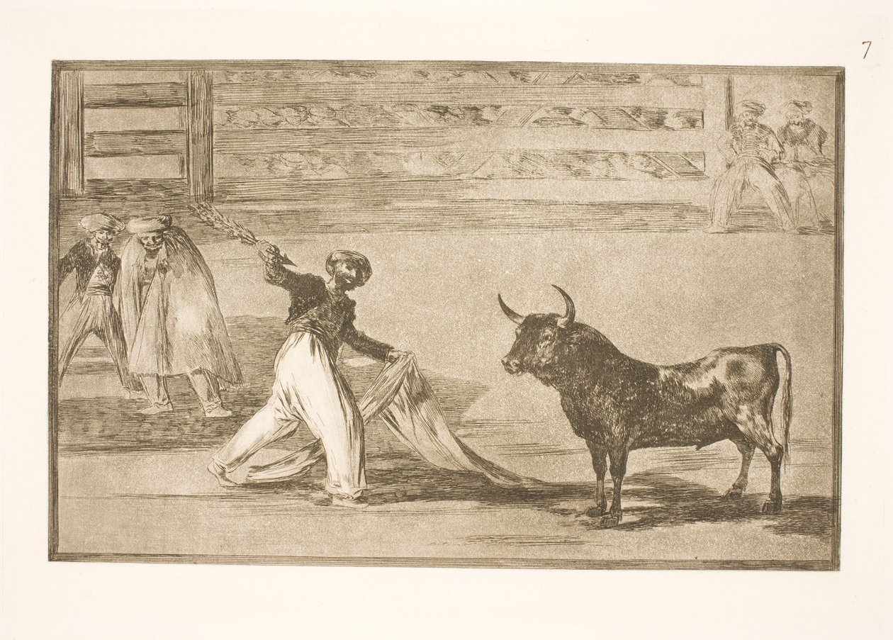Původ harpun nebo banderil od Francisco de Goya