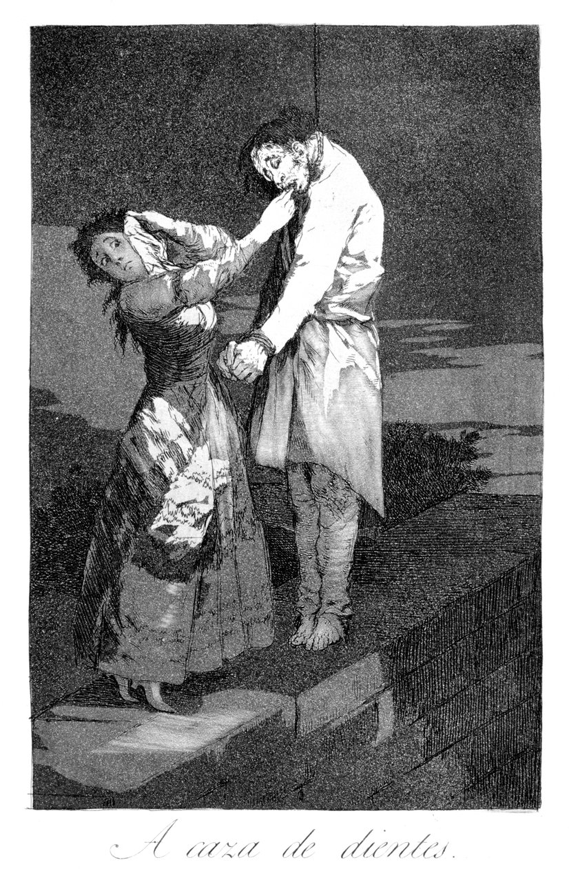 Na lovu zubů, 1799 od Francisco de Goya