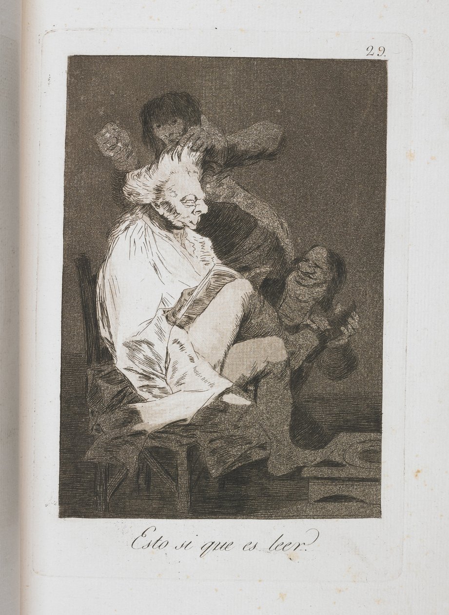 Deska z Los Caprichos, 1797-1798 od Francisco de Goya