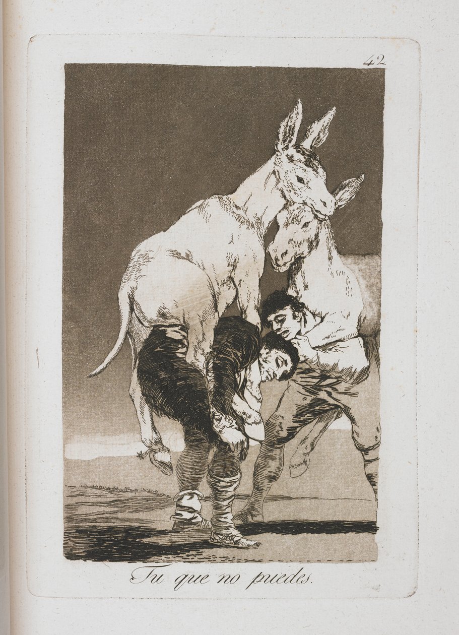 Deska z Los Caprichos, 1797-1798 od Francisco de Goya