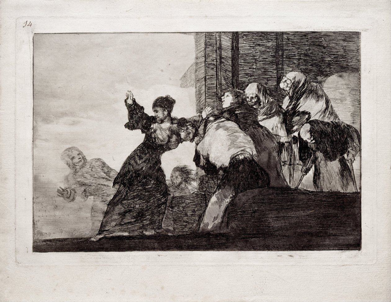 Poor Folly ze série Los Disparates Follies, 1815-1819 od Francisco de Goya