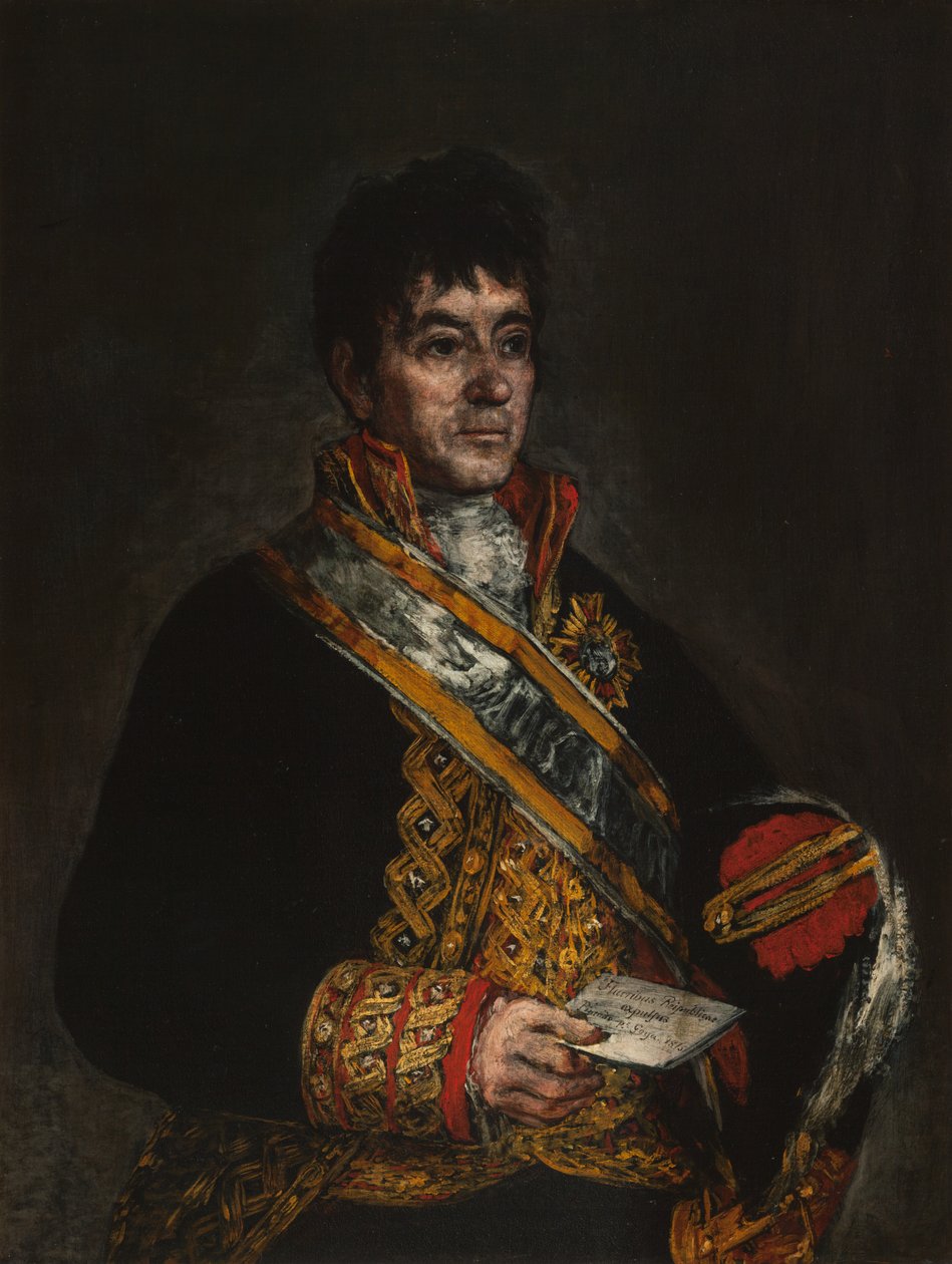 Portrét Dona Miguela de Lardizábal, 1815 od Francisco de Goya
