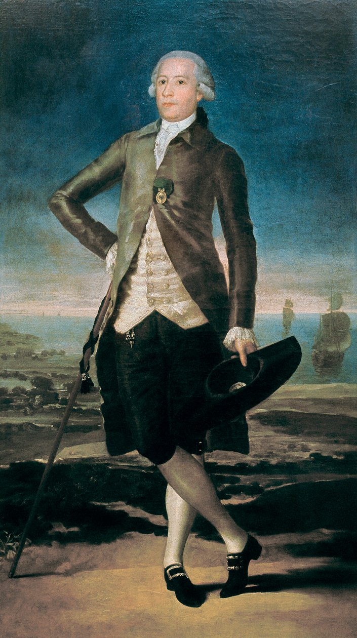 Portrét Gaspara Melchora de Jovellanos, obraz Francisco de Goya y Lucientes od Francisco de Goya