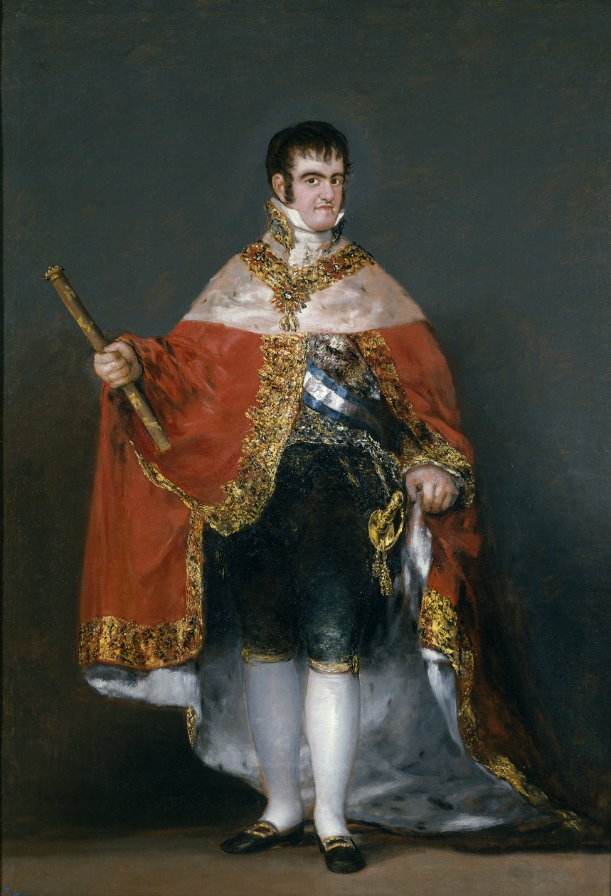 Portrét španělského krále Ferdinanda VII., 1815 od Francisco de Goya