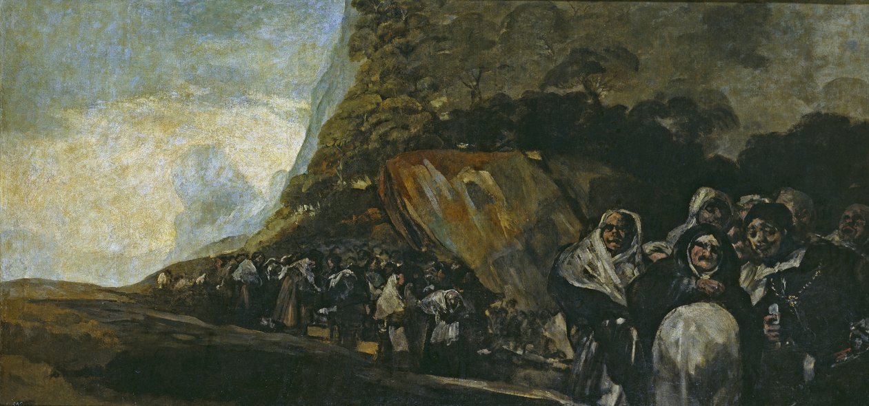 Průvod Svatého oficia od Francisco de Goya