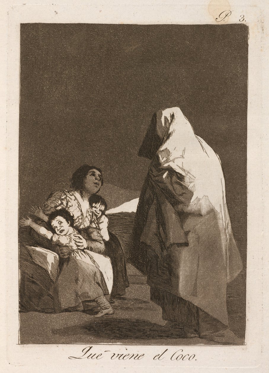Že se blíží kokos (Here Comes the Bogey-Man) od Francisco de Goya
