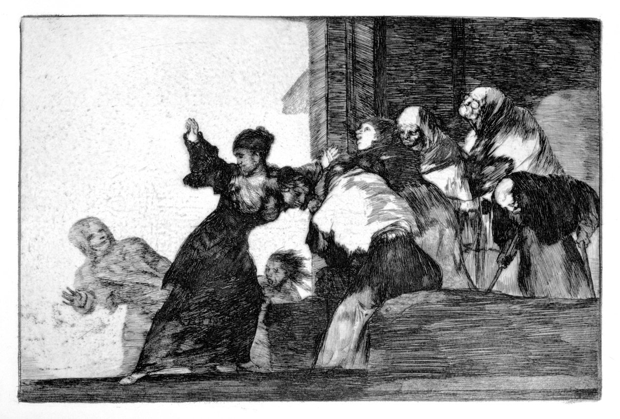 Hádanka chudých, 1819-1823 od Francisco de Goya
