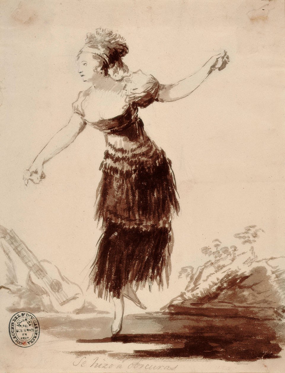 Se hizo a oscuras (Byla stvořena stínem) od Francisco de Goya