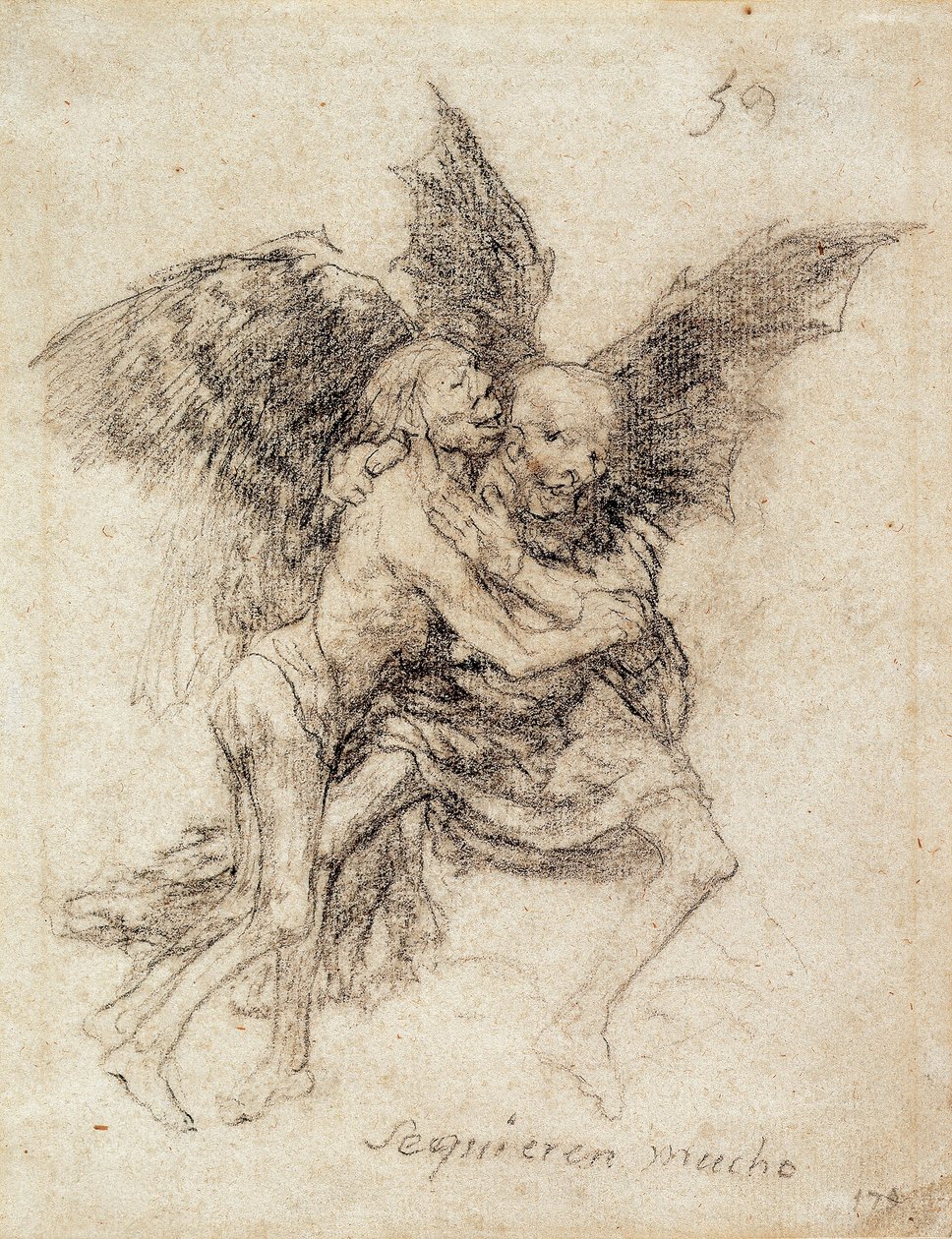 Se quieren mucho (Velmi se milují) od Francisco de Goya