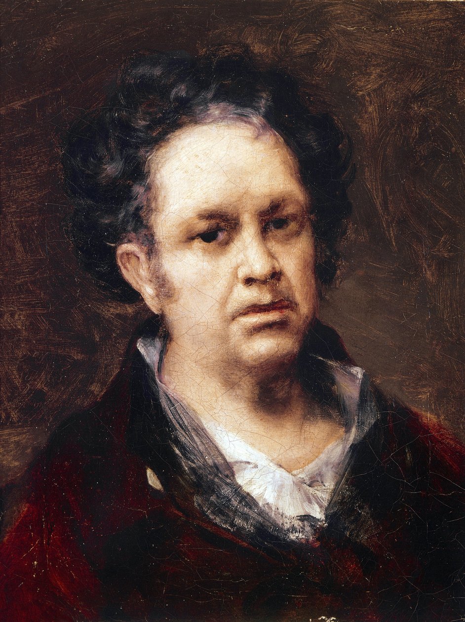 Autoportrét 69 let starý (olej na plátně od Francisco de Goya