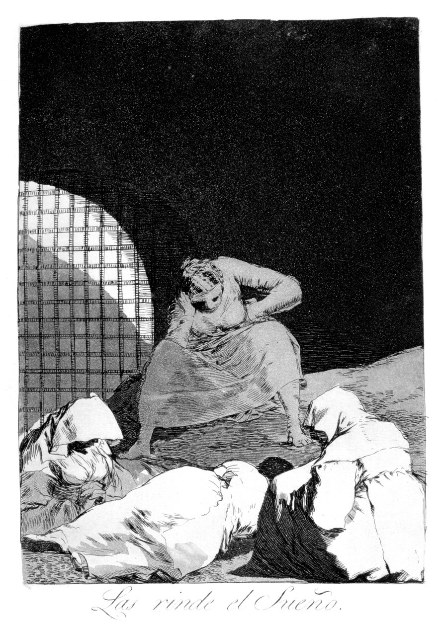 Spánek je překonává, 1799 od Francisco de Goya