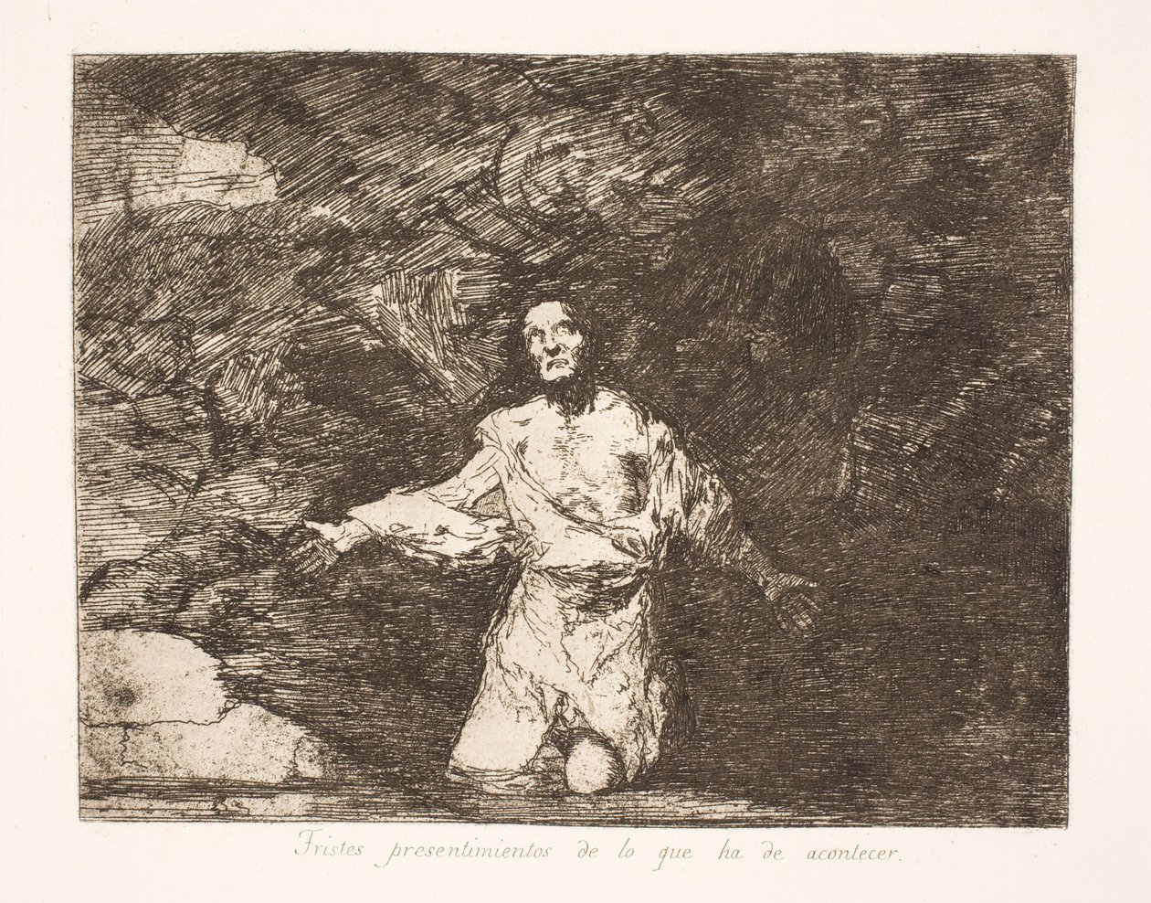 Ponurá předtucha toho, co přinese budoucnost (1) od Francisco de Goya