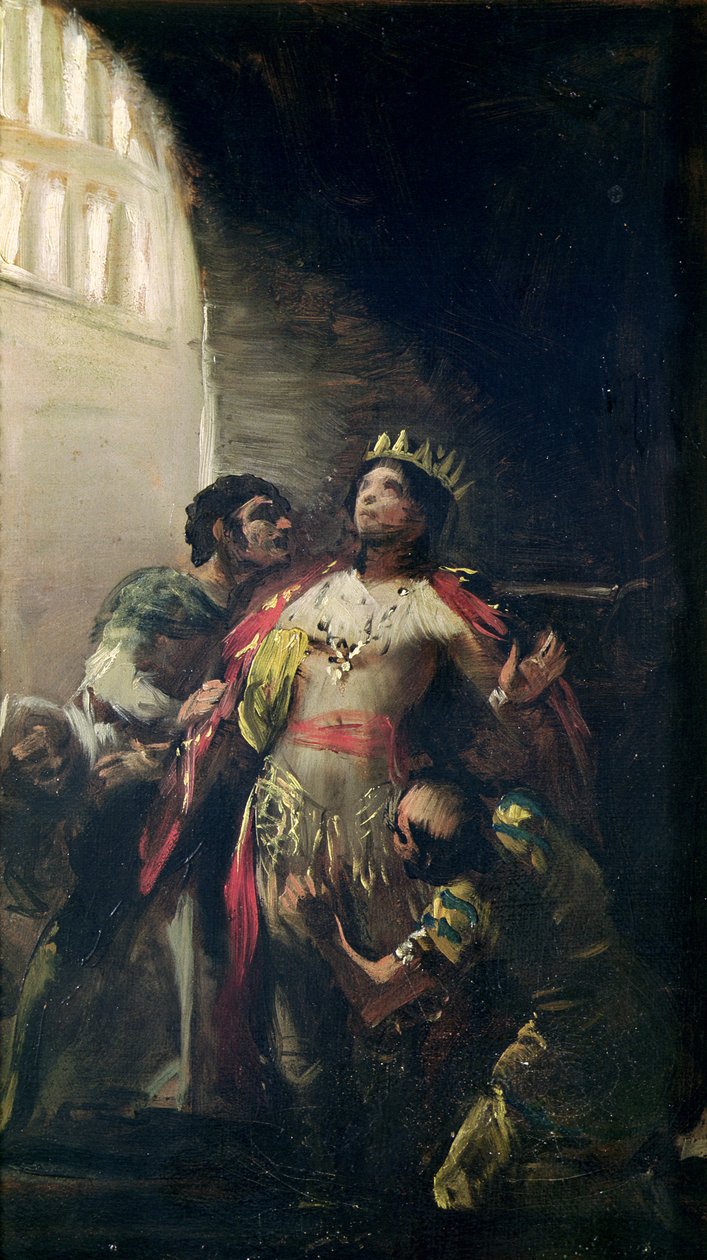 St. Hermengild († 585) ve vězení, kolem roku 1799 od Francisco de Goya