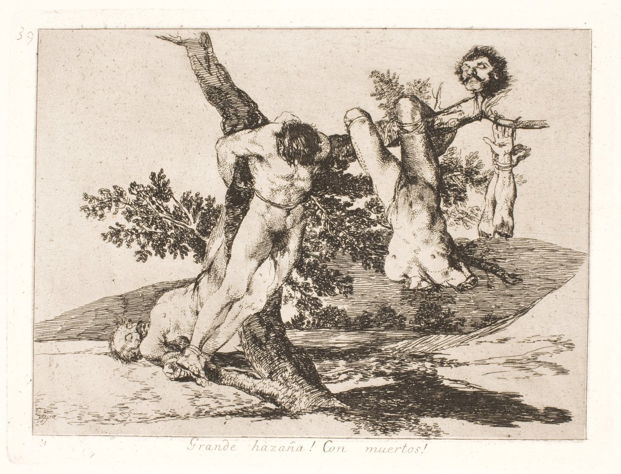 Velká statečnost! k mrtvým! (39) od Francisco de Goya