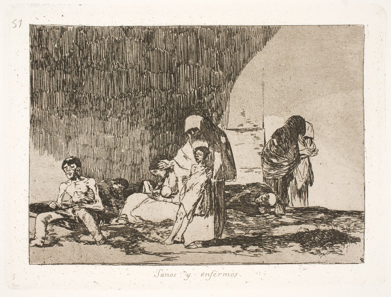 Zdraví a nemocní (57) od Francisco de Goya