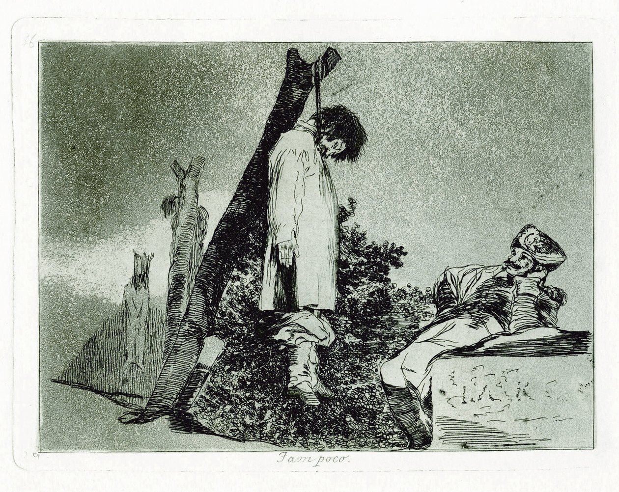 Ani tohle. Deska 36 z The Disasters of War od Francisco de Goya