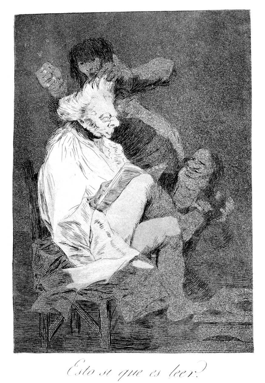 To se jistě dá číst, 1799 od Francisco de Goya