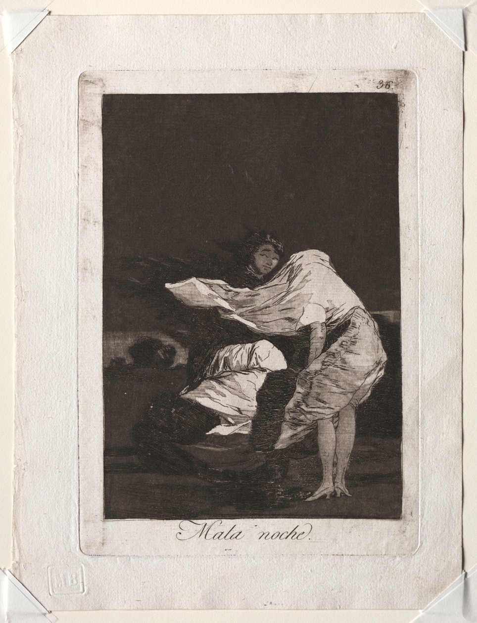Caprichos: Špatná noc od Francisco de Goya