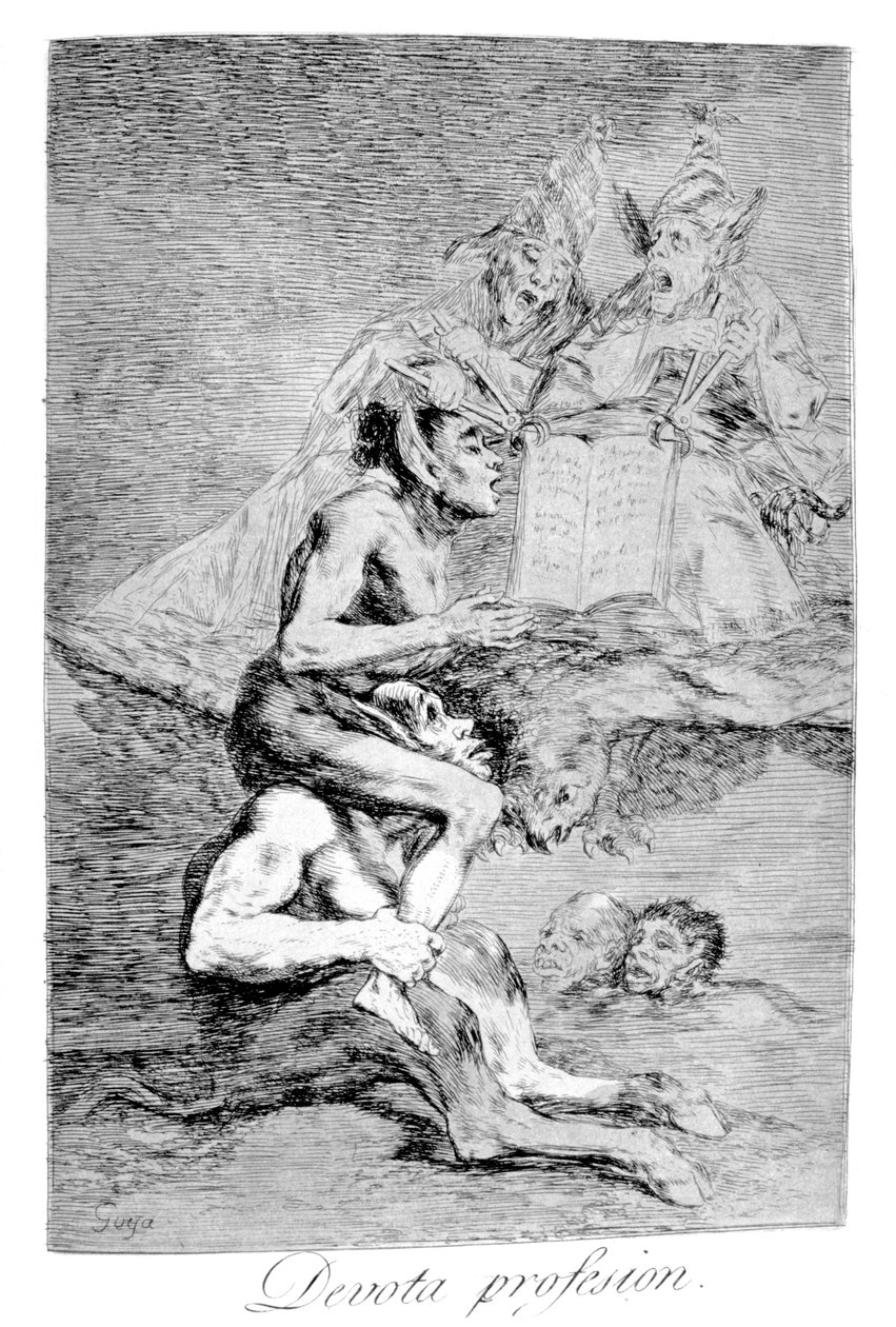 Zbožné povolání, 1799 od Francisco de Goya