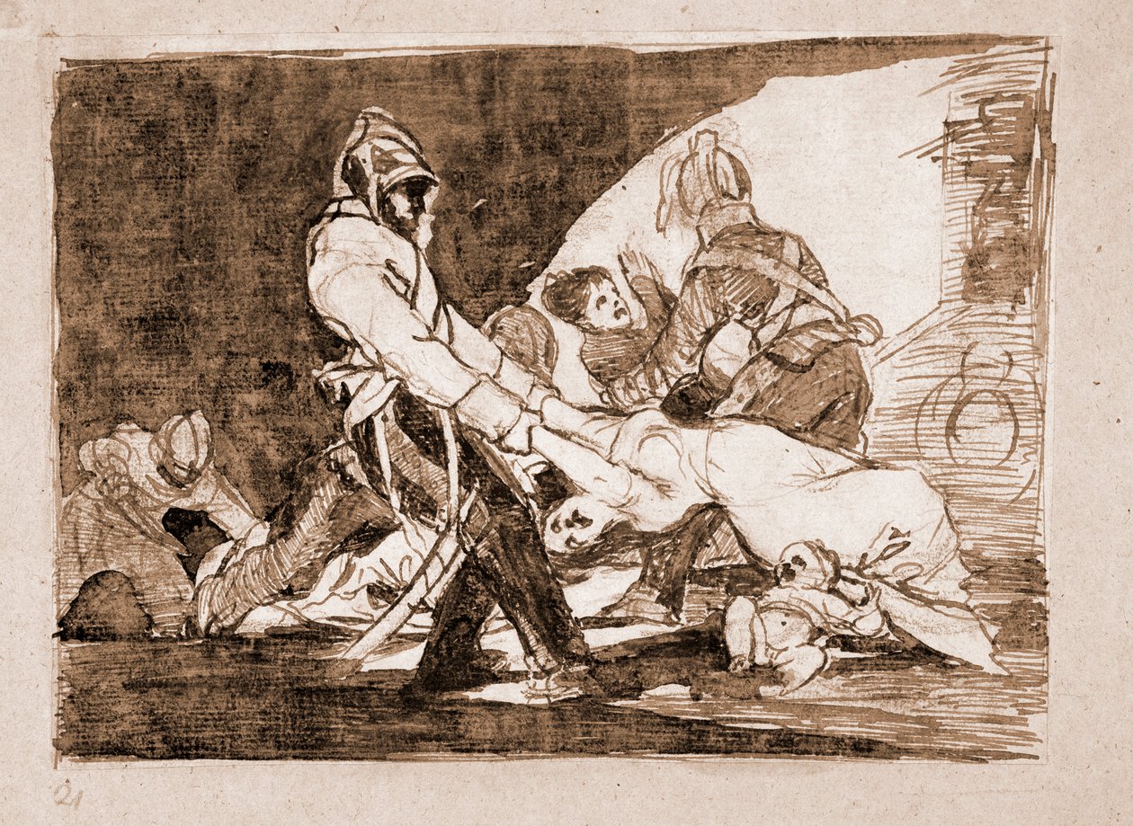 The Disasters of War: For them už ne (lept z přípravné kresby od Francisco de Goya